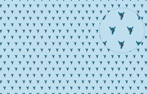 Armed-adillo Blue pattern sheet