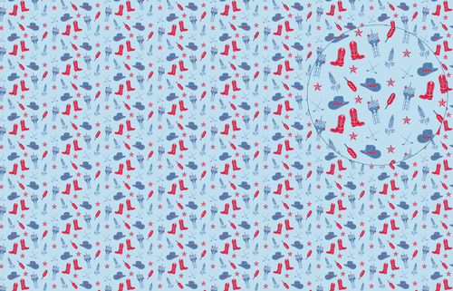 Dallas Scramble Blue pattern swatch