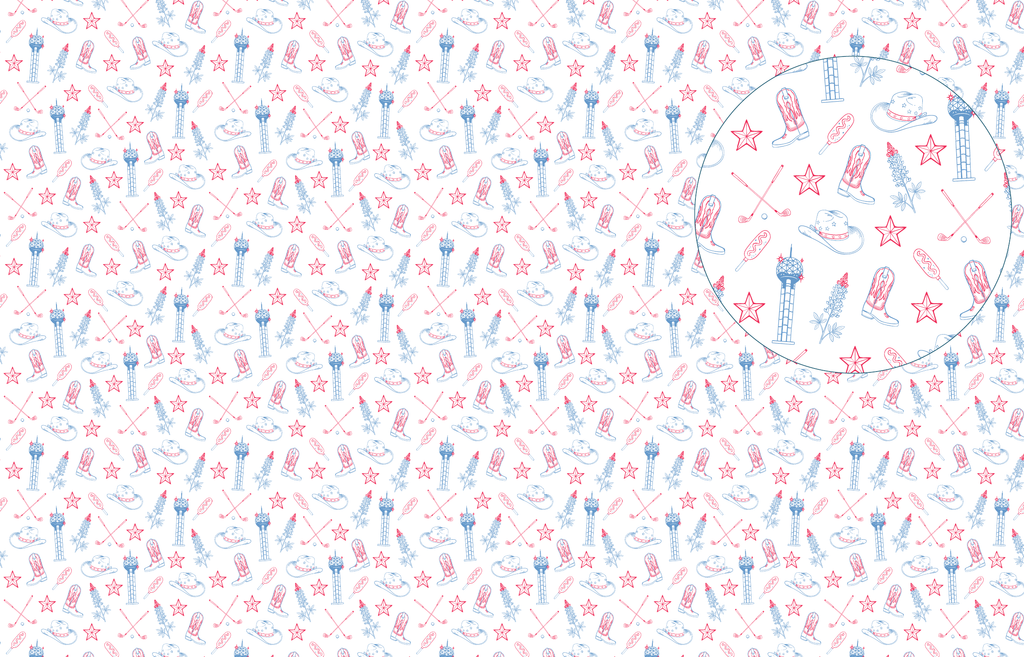 Dallas Scramble White pattern swatch