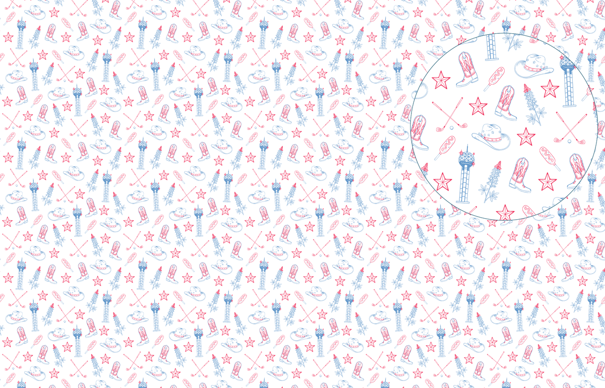 Dallas Scramble White pattern swatch